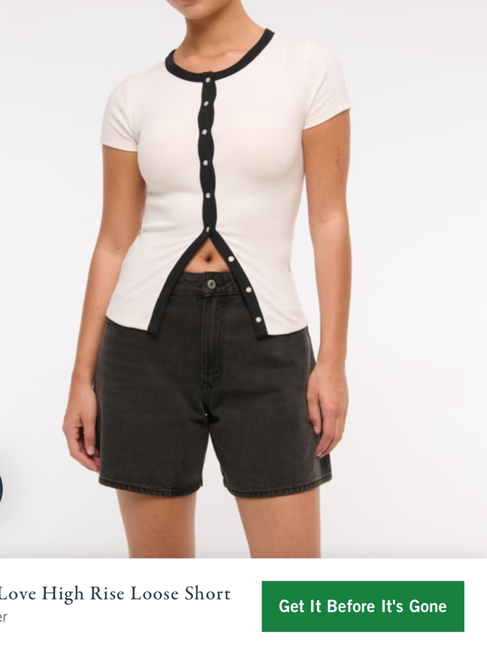 Abercrombie & Fitch Black Curve Love The Loose Short